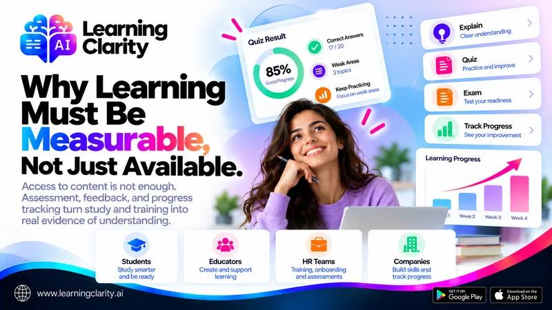 Why Learning Must Be Measurable, Not Just Available